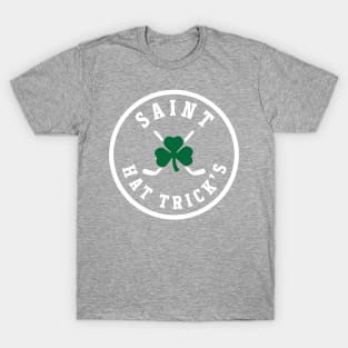 Saint Hat Trick's Day - St. Patty's Hockey T-Shirt